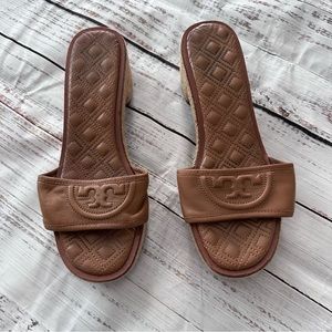 Tory Burch slide on sandals